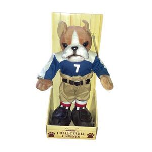 NWT Vintage 90s Collectible Stuffins Canines Boxer Dog Plush Stuffed Animal Toy